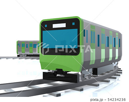 山手線 電車のイラスト素材