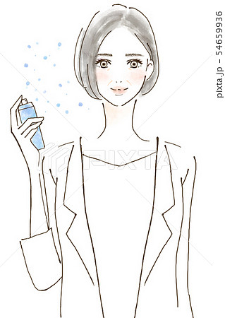 保湿スプレーのイラスト素材