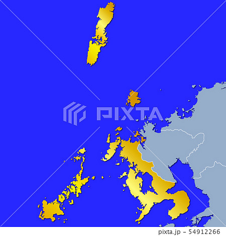 長崎県 長崎 マップ 地図のイラスト素材