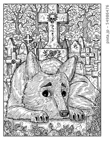 犬神のイラスト素材