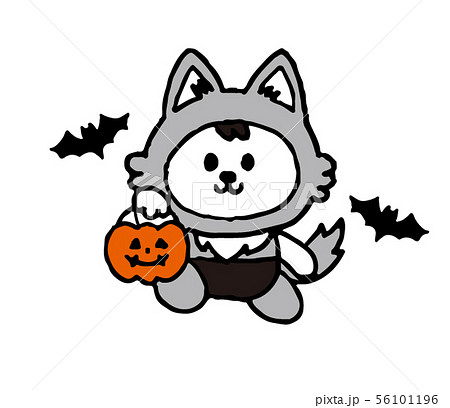 狼男 ハロウィンのイラスト素材