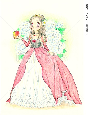 白雪姫 かわいいのイラスト素材