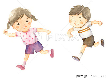 かけっこのイラスト素材