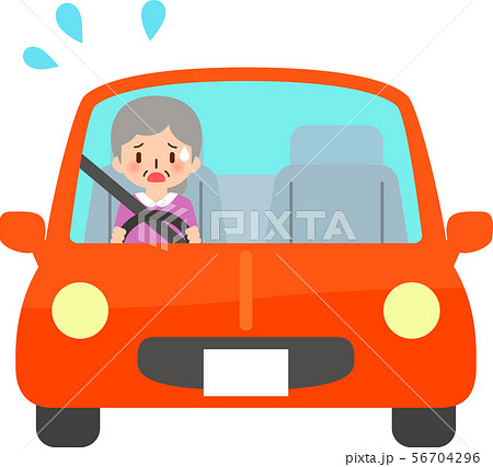 運転 トラブル シニア 困ったのイラスト素材