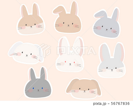 うさぎ ロップイヤー イラスト 動物 かわいいのイラスト素材