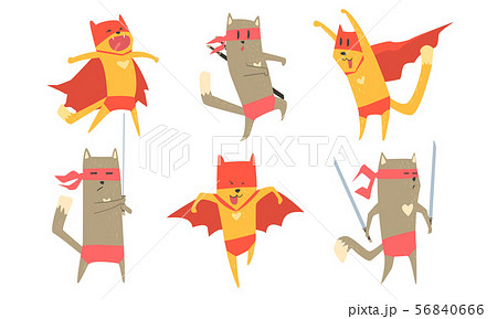 猫侍のイラスト素材