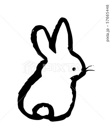 筆イラスト うさぎのイラスト素材