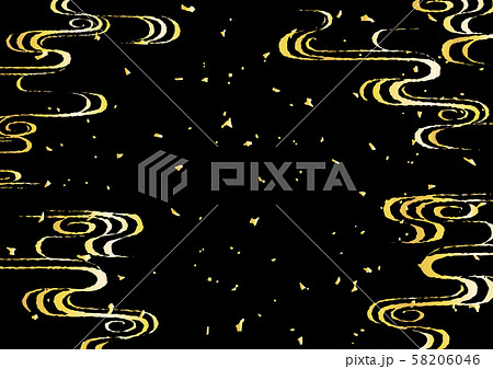 流水紋のイラスト素材