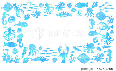 魚 影 クール シンプルのイラスト素材