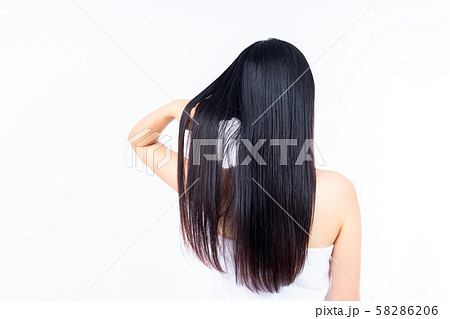 艶髪の写真素材