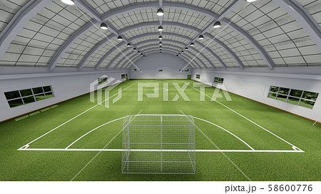 サッカー場のイラスト素材