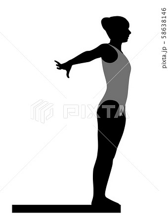 飛び込み 水泳 スタートのイラスト素材