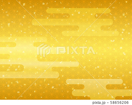 麻叶图案插图素材 Pixta