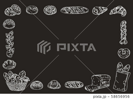 ベーコンエピのイラスト素材