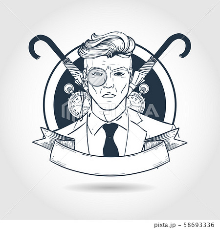 英国紳士のイラスト素材