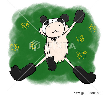 おもしろ犬のイラスト素材