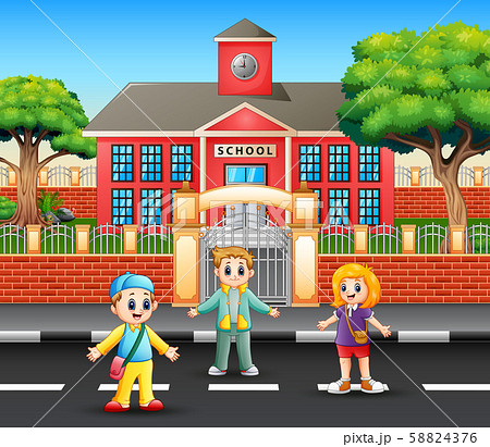 校庭のイラスト素材