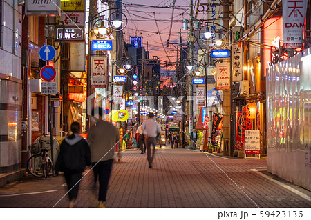 天文館商店街 鹿児島の写真素材