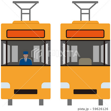 電車の運転手のイラスト素材