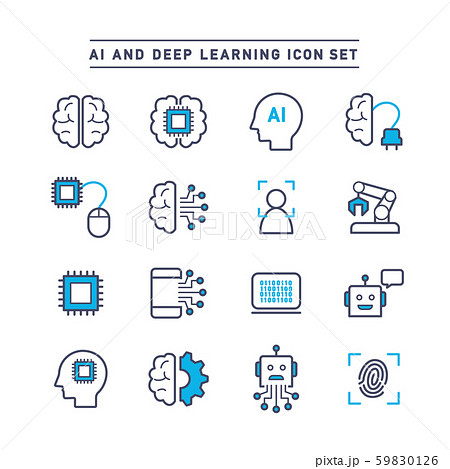 機械学習のイラスト素材