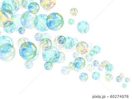 シャボン玉遊び かわいいのイラスト素材