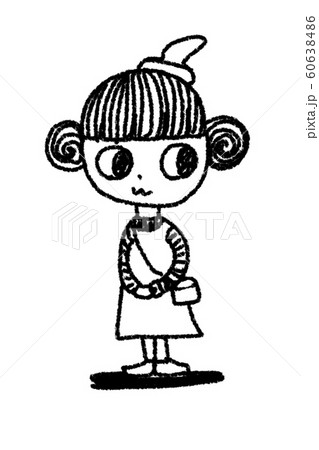 幼稚園児 子供 手書き ドローイングのイラスト素材