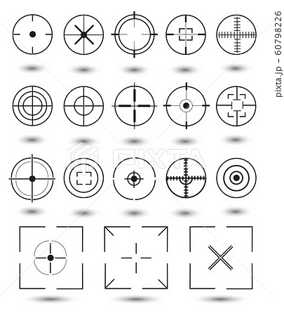 スコープ イラスト 照準の写真素材
