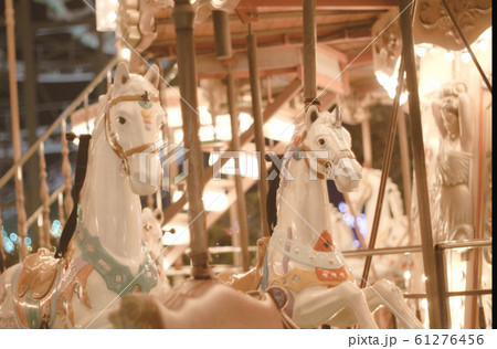 メリーゴーランド メルヘンの写真素材