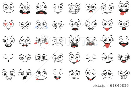 眉毛 面白いのイラスト素材