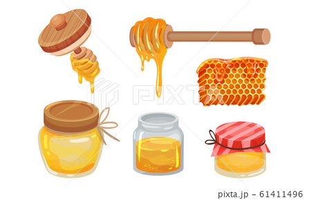 はちみつ 蜂蜜 蜜 つぼのイラスト素材