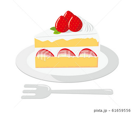 フルーツケーキの断面のイラスト素材