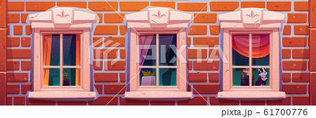 窓 城 城郭 お城のイラスト素材