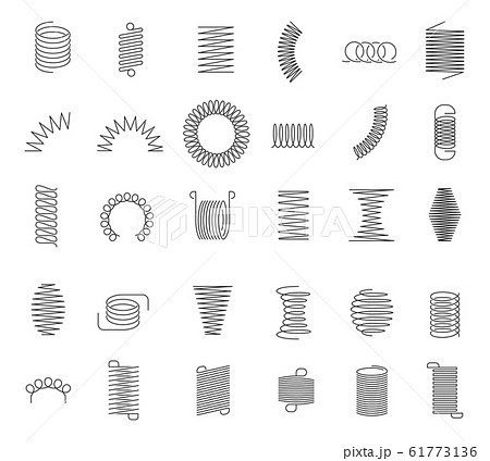 コイル 鉄のイラスト素材