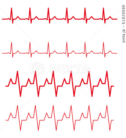 心電図モニターのイラスト素材