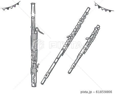 木管楽器のベクター素材集 ピクスタ