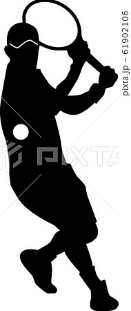 人物 男性 スポーツ テニスのイラスト素材