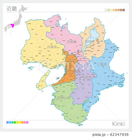 地図 マップ 京都府 京都のイラスト素材