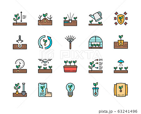 開拓された アイコン シンプル 簡単のイラスト素材