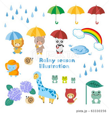 動物 キリン イラスト かわいいのイラスト素材