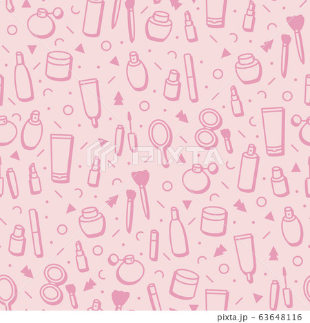 コスメ 模様 柄 パターンのイラスト素材