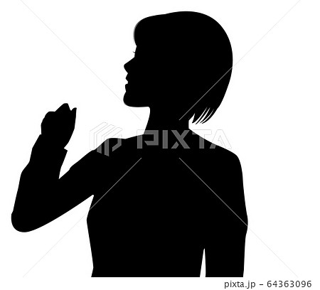 こめかみを押さえるの写真素材