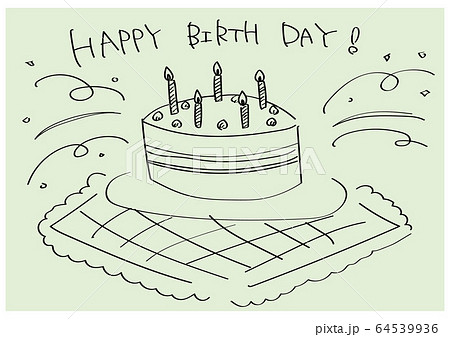 ダウンロード済み ボールペン 手書き おしゃれ 誕生 日 ケーキ イラスト Apixtursae5rpmx