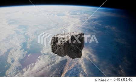 隕石衝突のイラスト素材