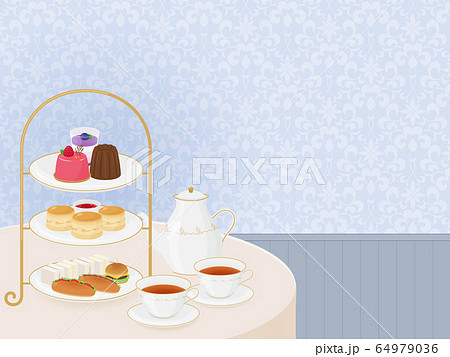 アフタヌーンティーの写真素材