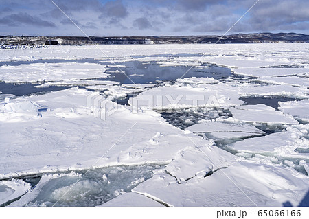 流氷原の写真素材