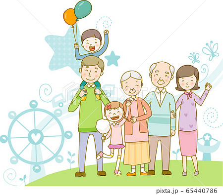 テーマパークのイラスト素材