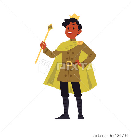 王様 イラスト 男の子 王冠のイラスト素材