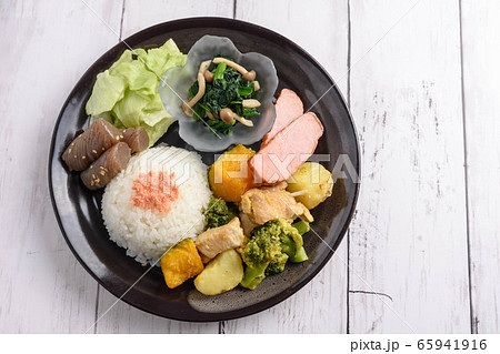 ワンプレートランチの写真素材