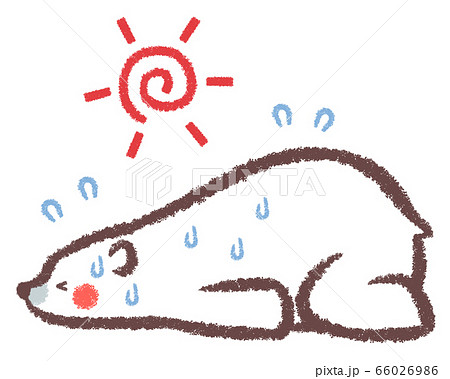 暑いのイラスト素材