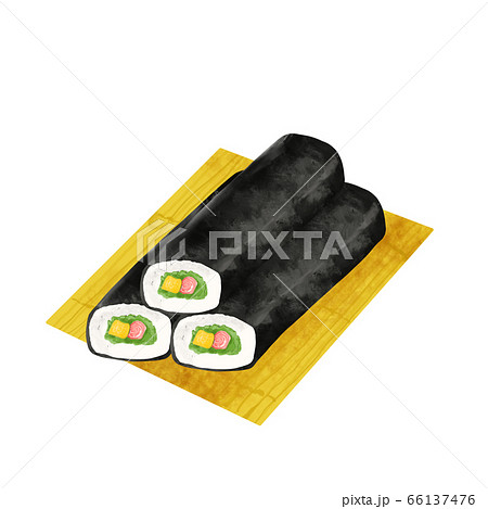 巻き寿司のイラスト素材